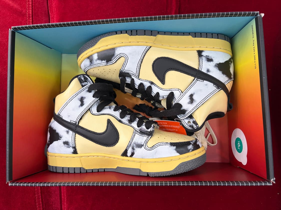 새상품 나이키 덩크 하이 1985 SP 블랙 에시드 워시 상품이미지2