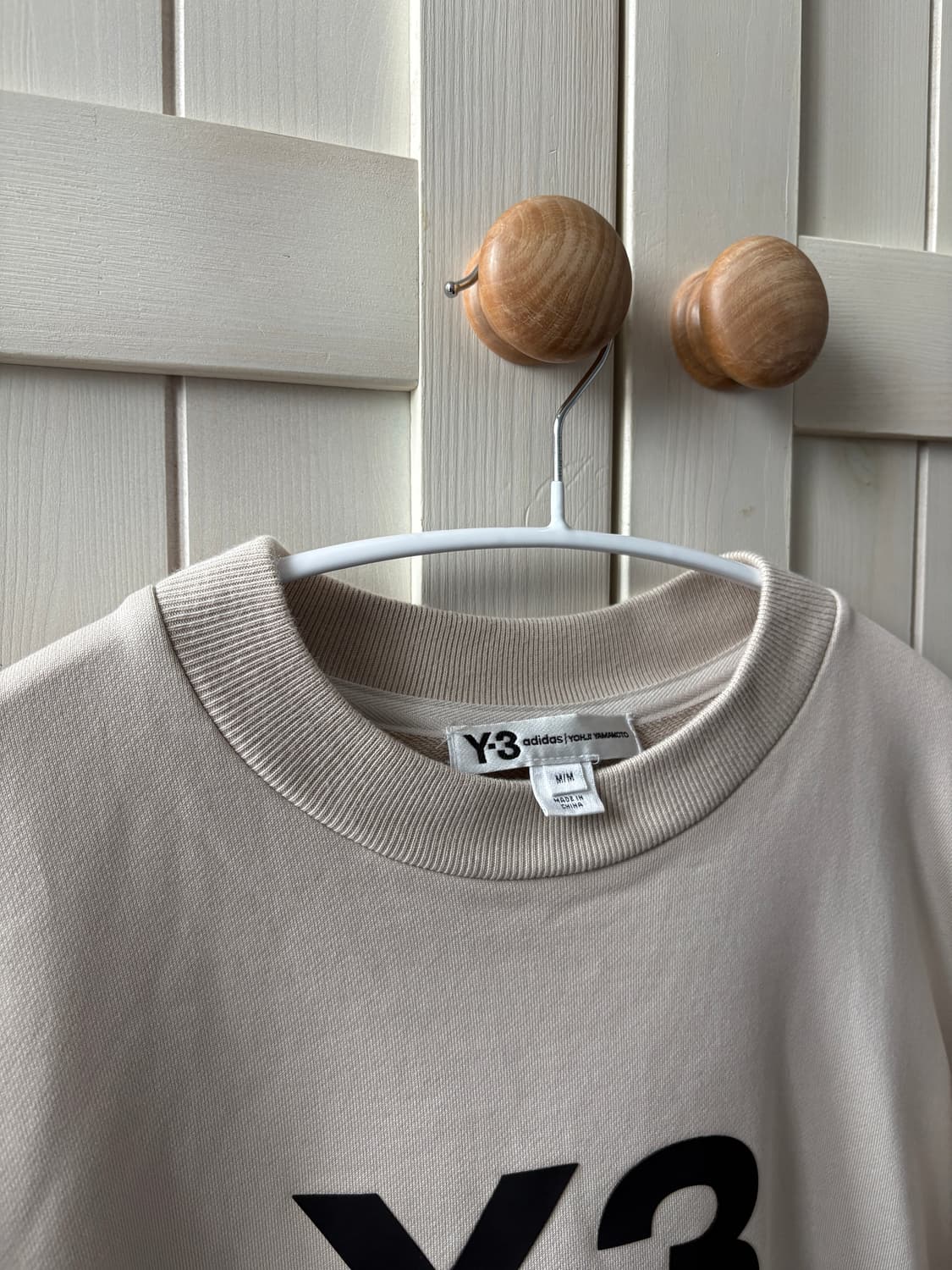 Y3 로고 크루넥 스웻 맨투맨 M사이즈 상품이미지3