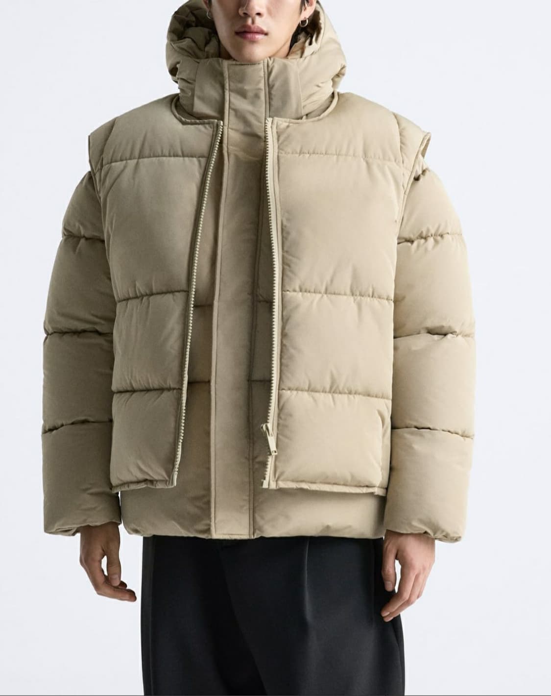 자라 디테처블 베스트 패딩점퍼 XL 상품이미지2