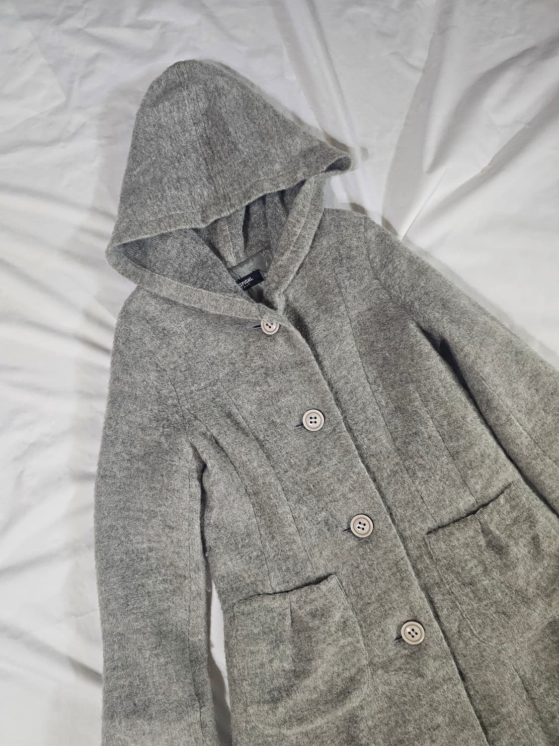 [38] 일본 빈티지 모리걸 모헤어 가디건 후드 코트 상품이미지2