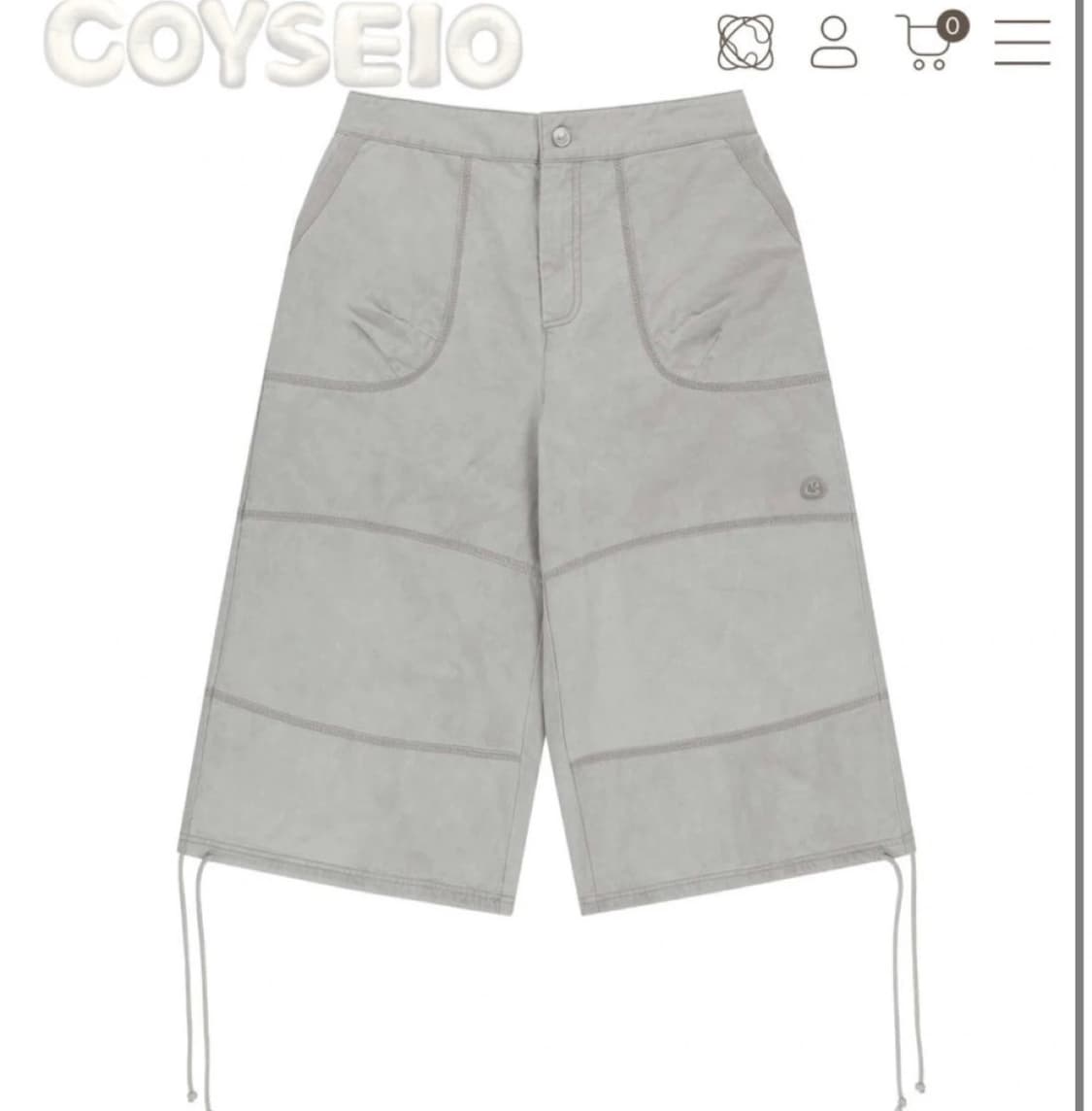 코이세이오 지그재그 팬츠 0사이즈 상품이미지1