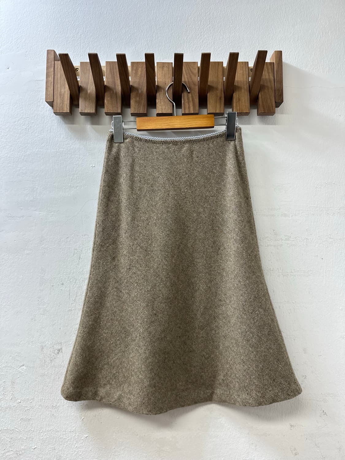 일본빈티지 헤링본 울 스커트 상품이미지4