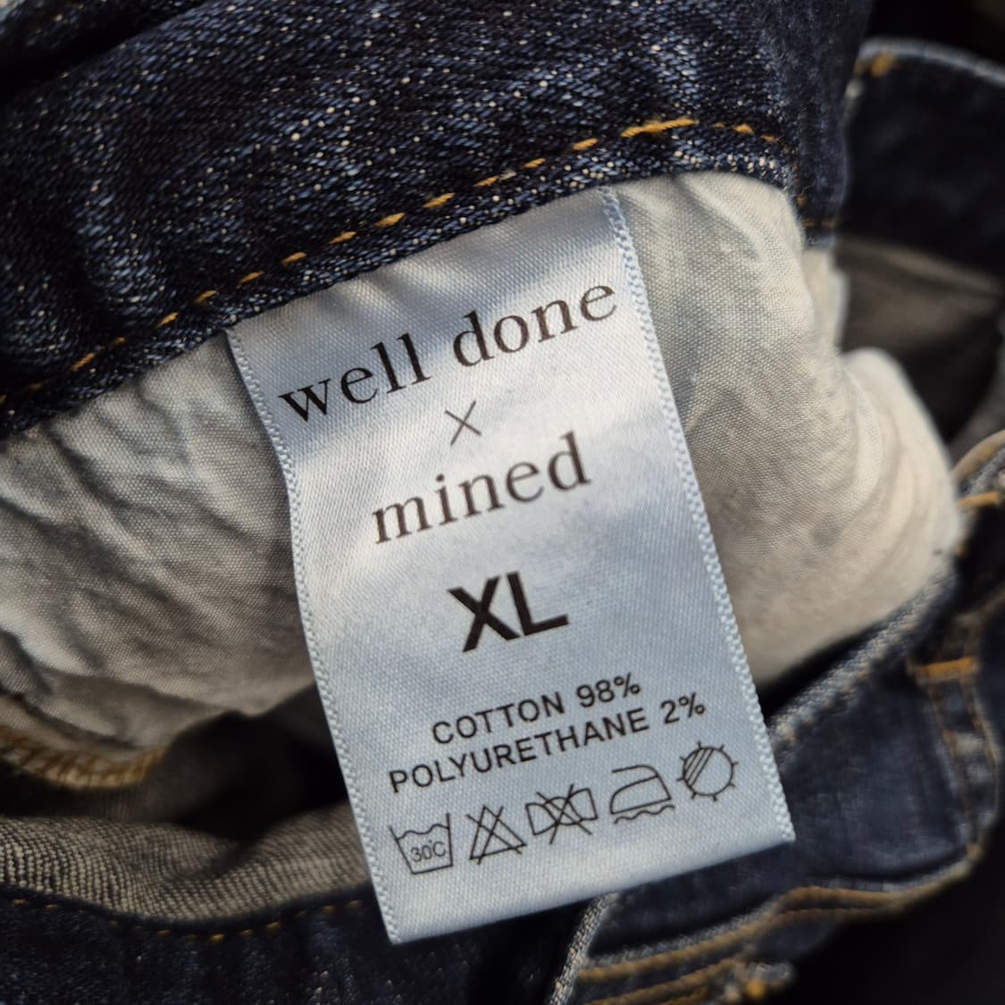 위11던 미네드 데님 팬츠 XL 상품이미지6