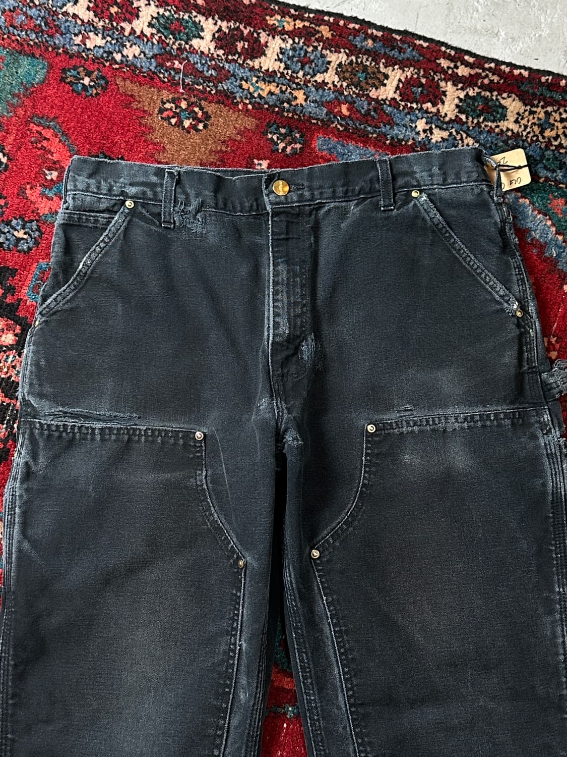 OG USA Made 칼하트 더블니 블랙 칼하트 B01 썩블니 상품이미지5