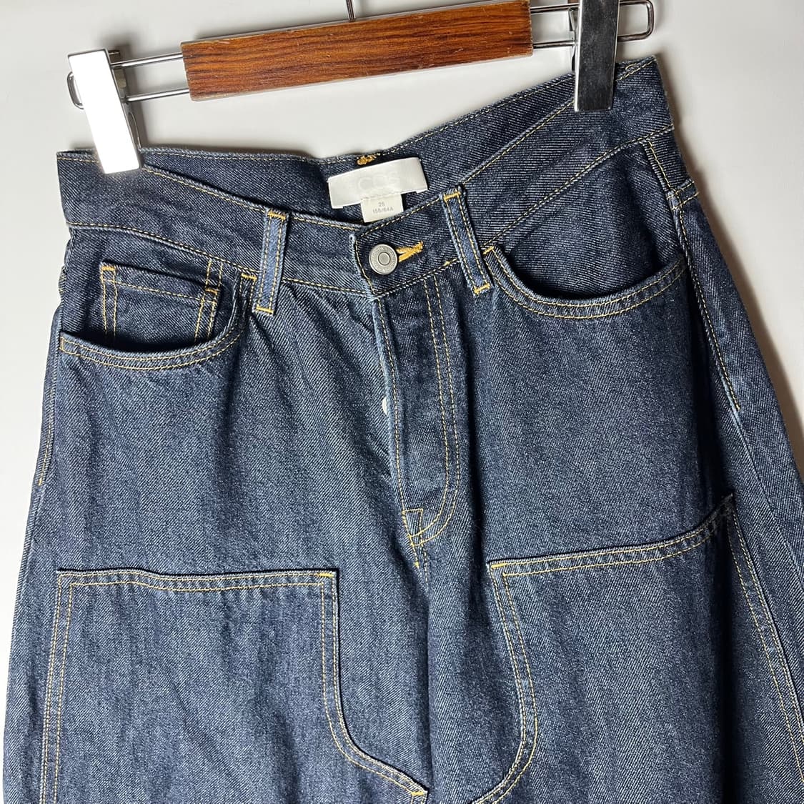 [Cos] 코스 웨스턴 배럴 레그 데님 더블니팬츠 상품이미지3