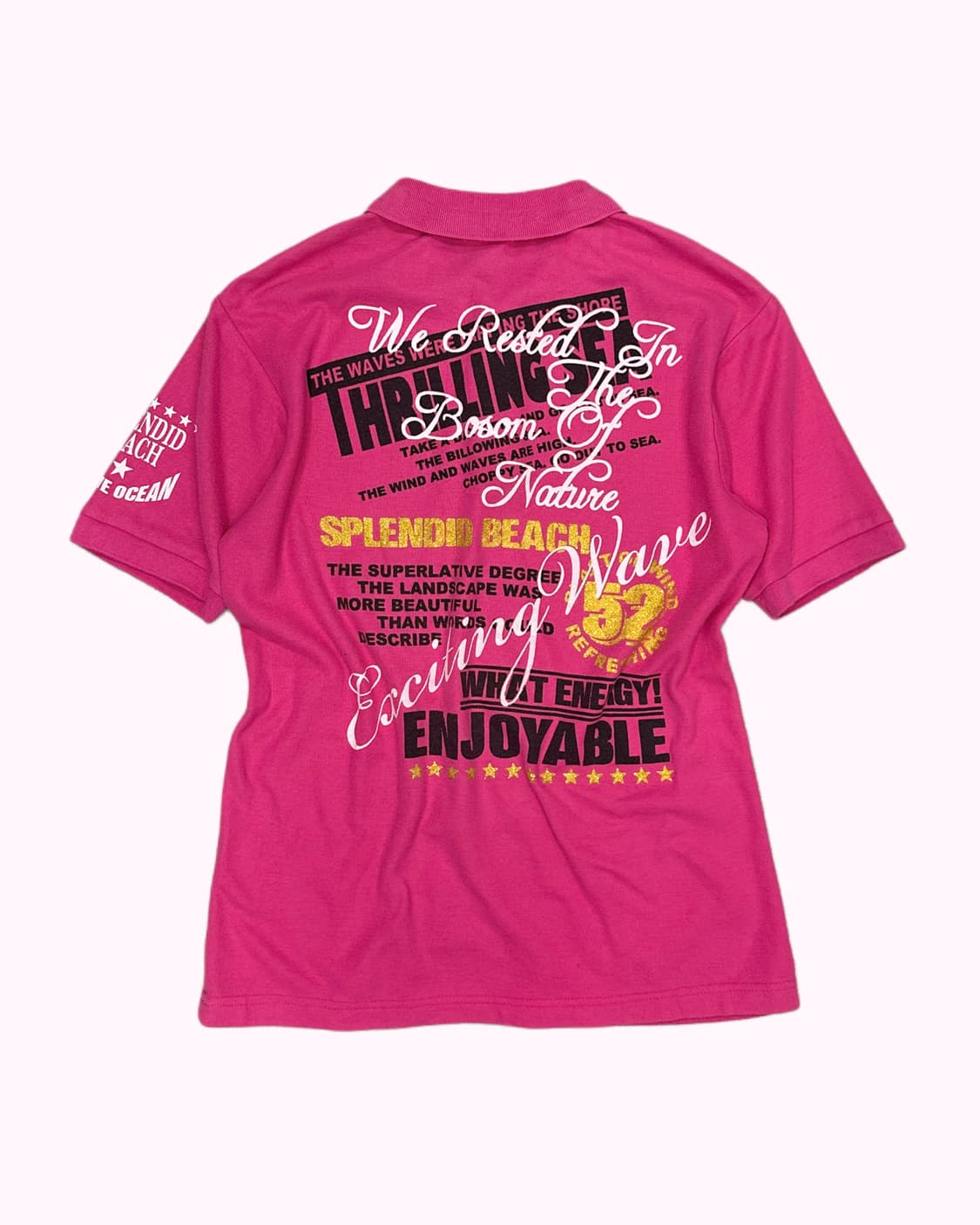 beach printing pink pk t-shirt 상품이미지5