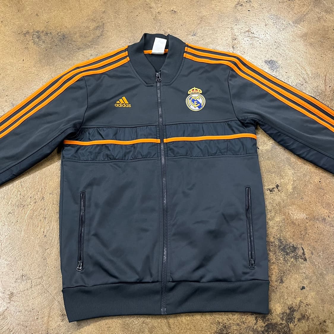 [정품/95] 아디다스 레알마드리드 트랙 자켓 져지 블랙 오렌지 b10 상품이미지3