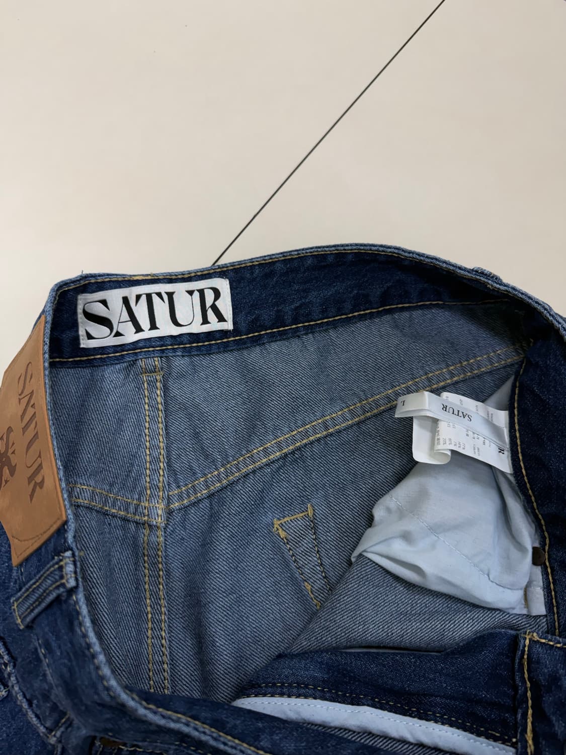 Satur 버뮤다 워싱 데님 팬츠 상품이미지5