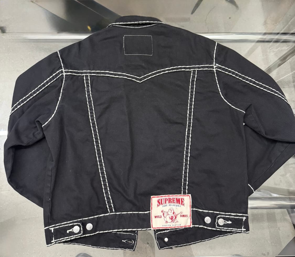 Supreme True Religion Denim Trucker 블랙 상품이미지2