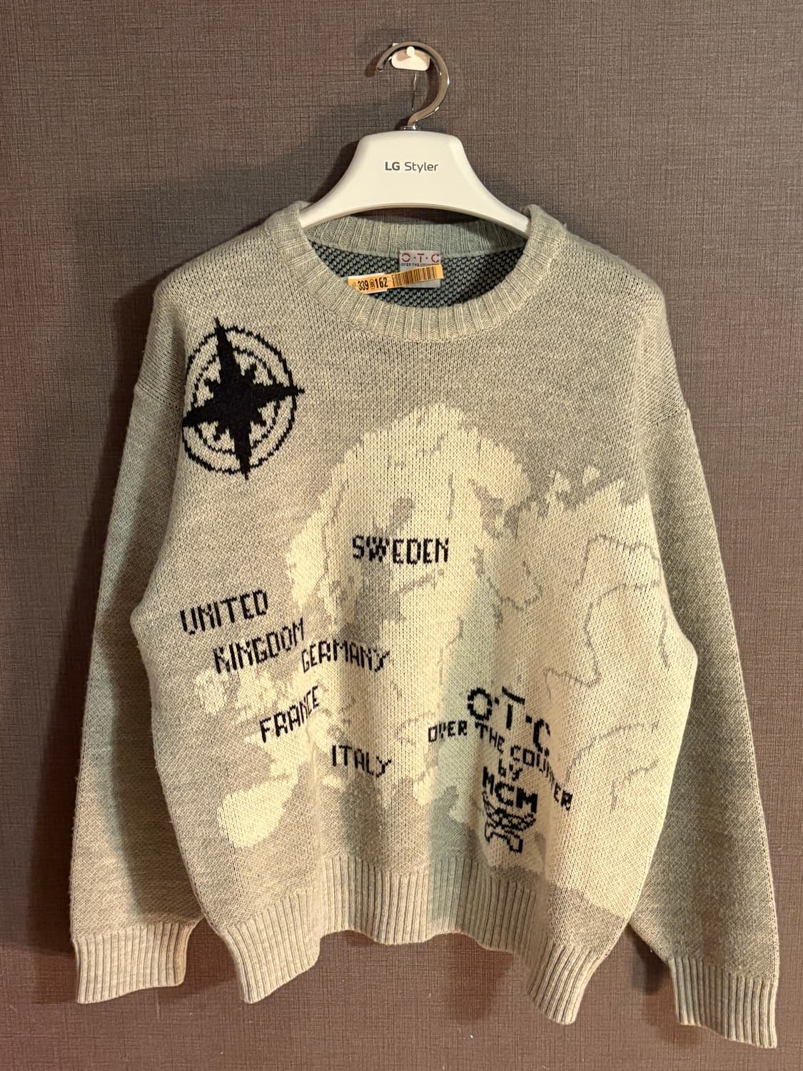 MCM OTC 유럽 지도 니트 Japan 상품이미지1