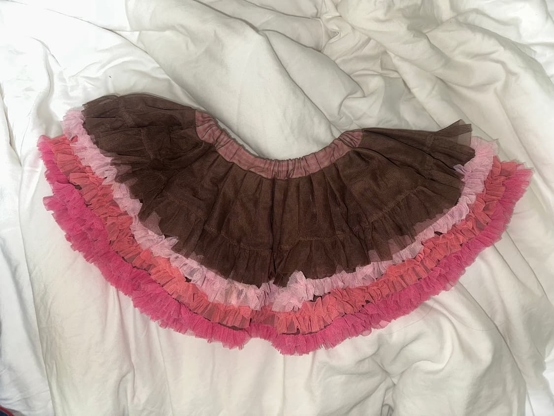 빈티지 갸루 레이어드 튜튜 캉캉스커트 상품이미지1