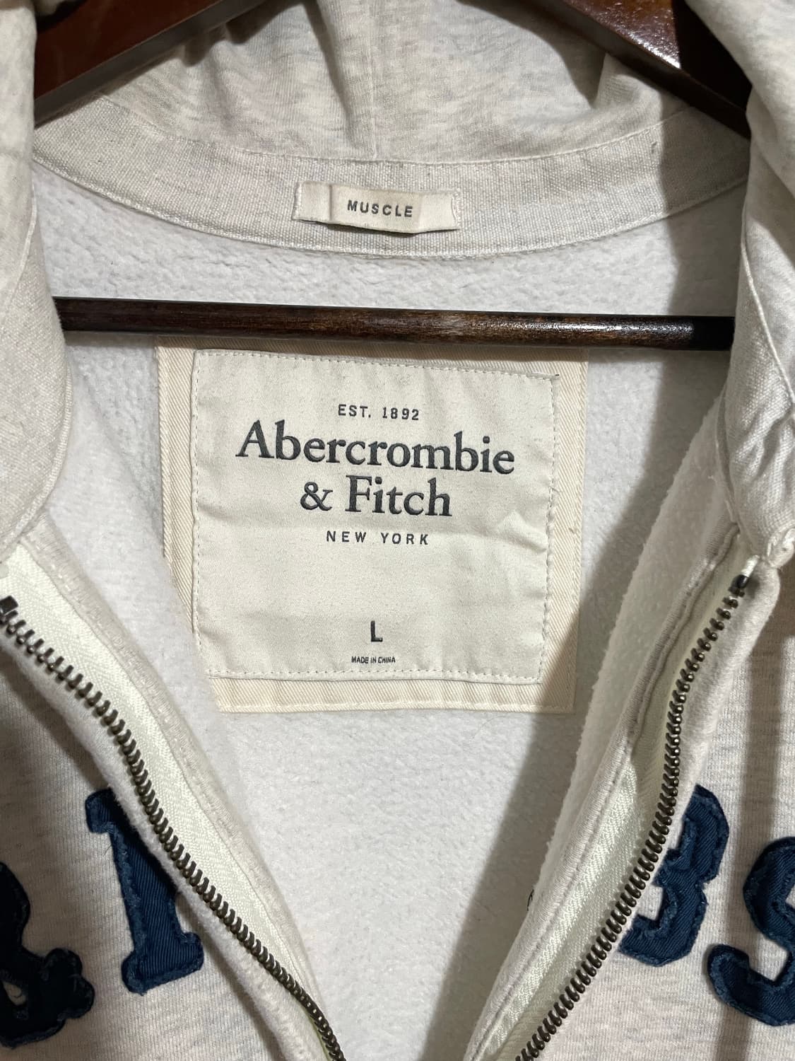 멜란지 후드 집업 상품이미지3