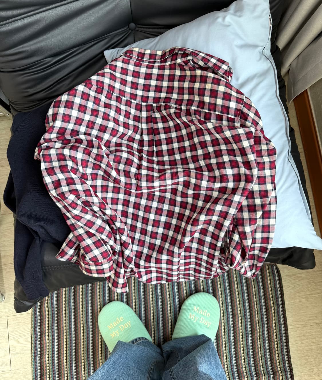 90s 올드 스투시 체크 셔츠 상품이미지3