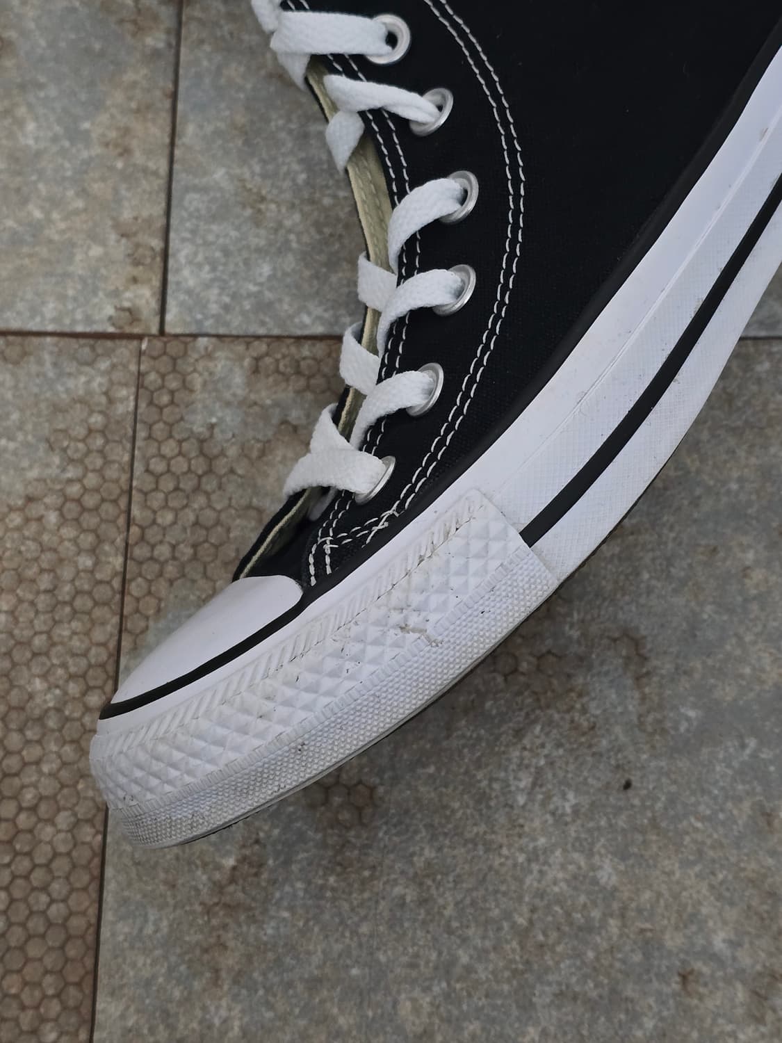 (245)컨버스 척테일러 올스타 하이 검흰 상품이미지5