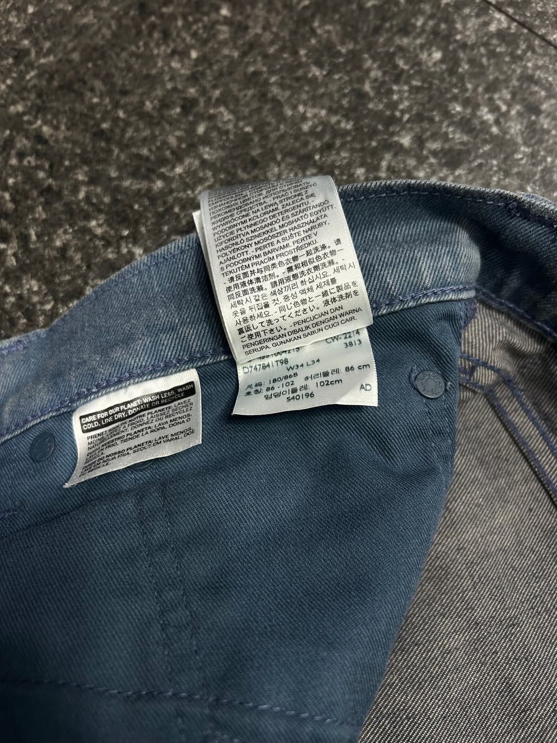 리바이스 더티블루 데님팬츠 청바지 남성 34인치 상품이미지7