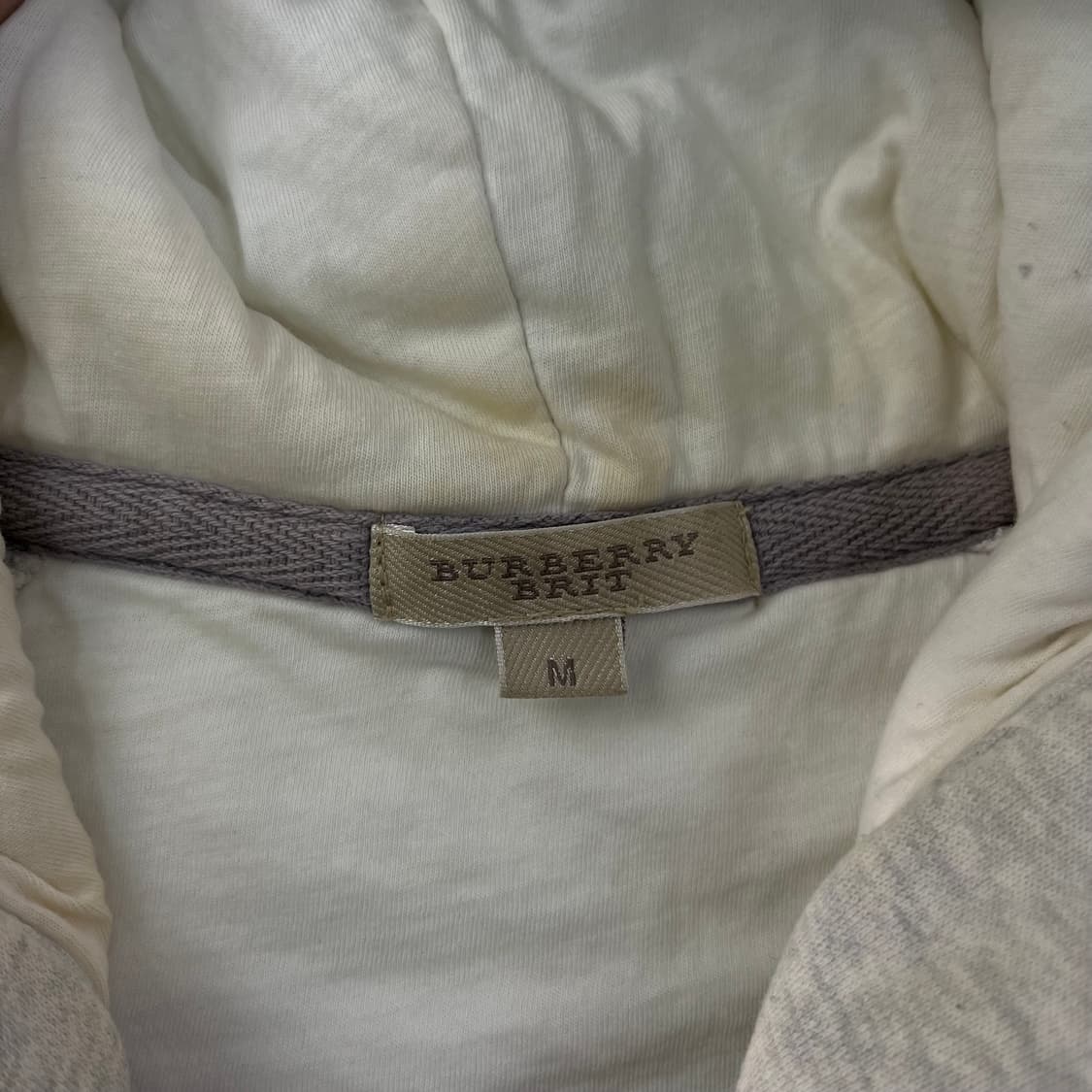 95 버버리 엘보패치 후드집업 상품이미지3