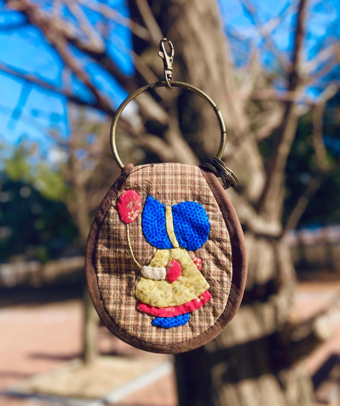 핸드메이드 아플리케 스냅 포켓 키링 상품이미지1