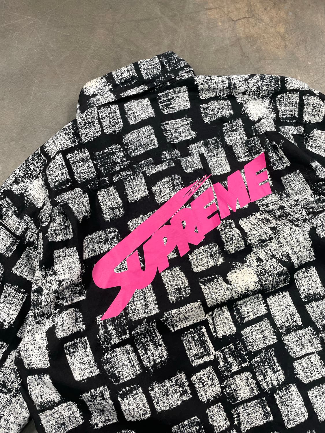 14ss 슈프림 블록 반팔 셔츠 상품이미지2