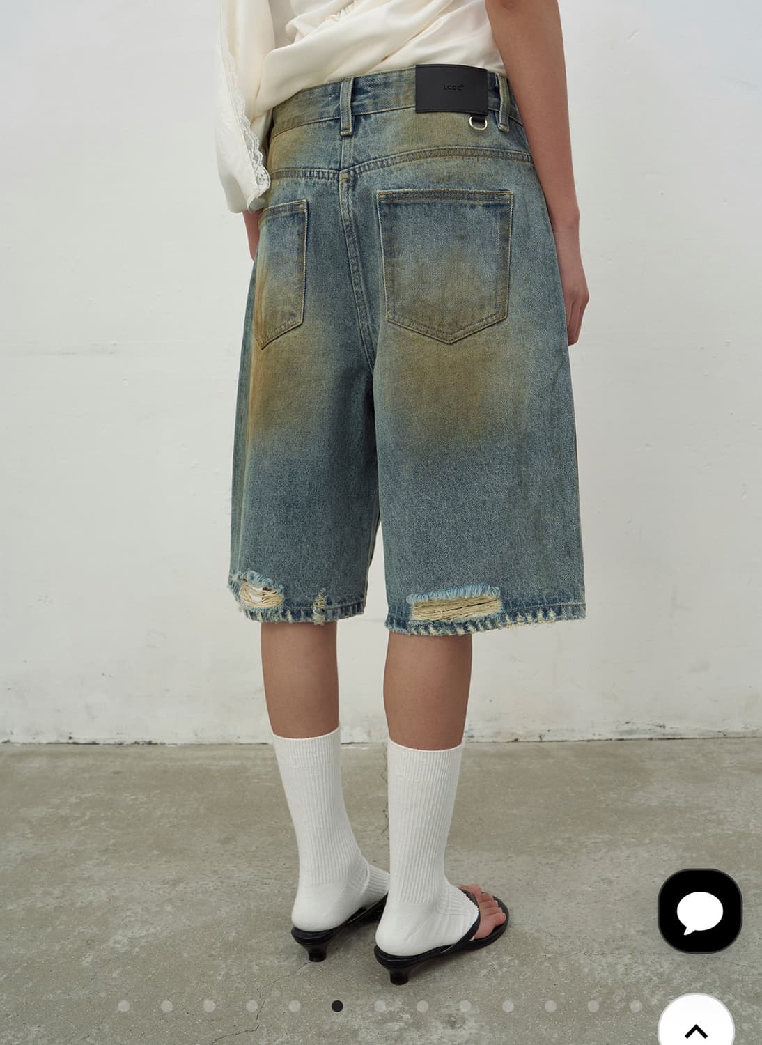 LCDC washed blue denim shorts 워시드블루데님쇼츠 상품이미지5