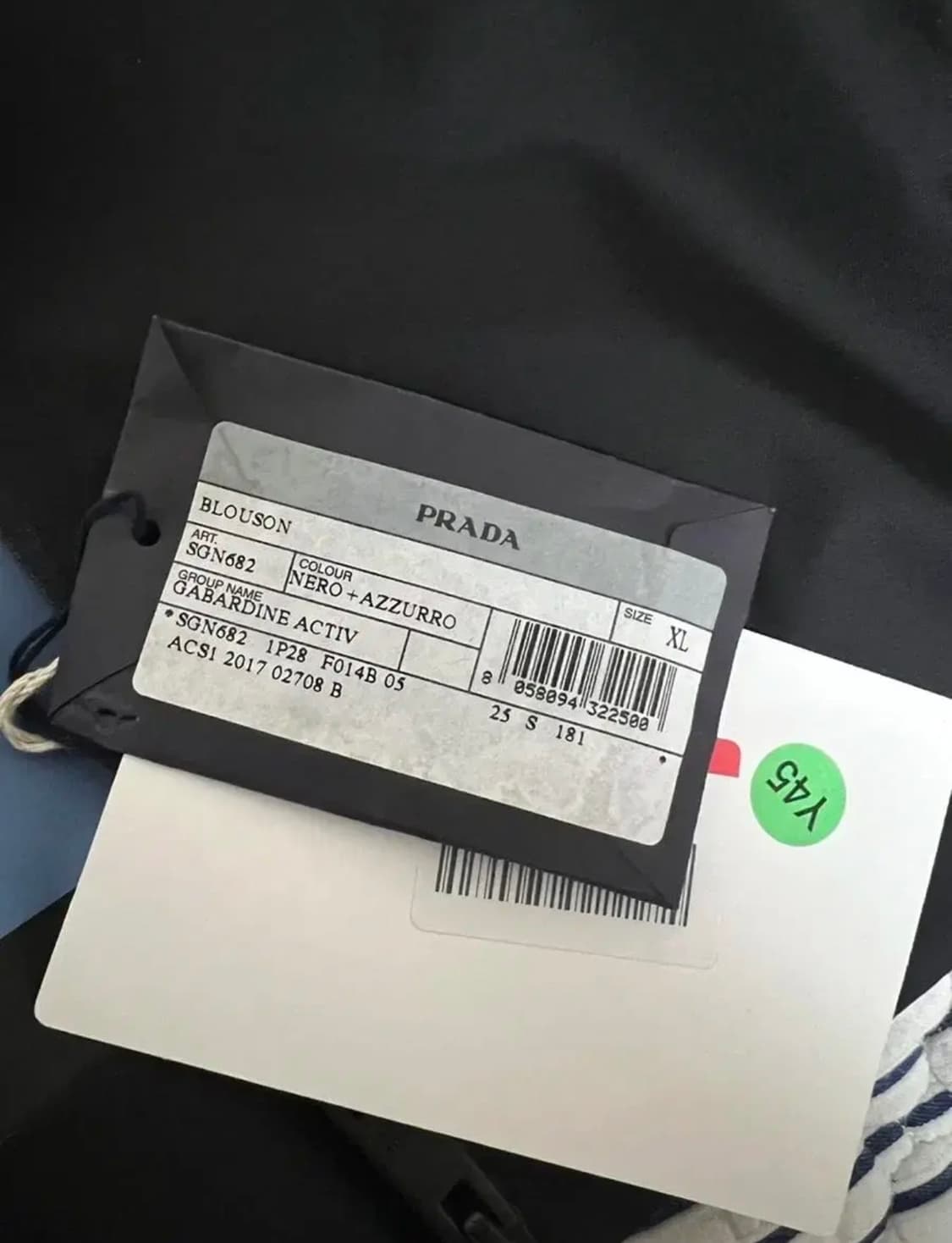 프라다 018 개버딘 바람막이 상품이미지3