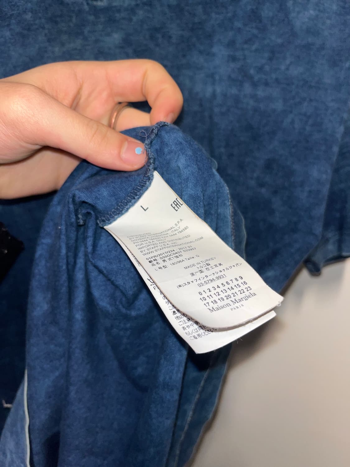 마르지엘라 블루 타이다이 L 상품이미지3