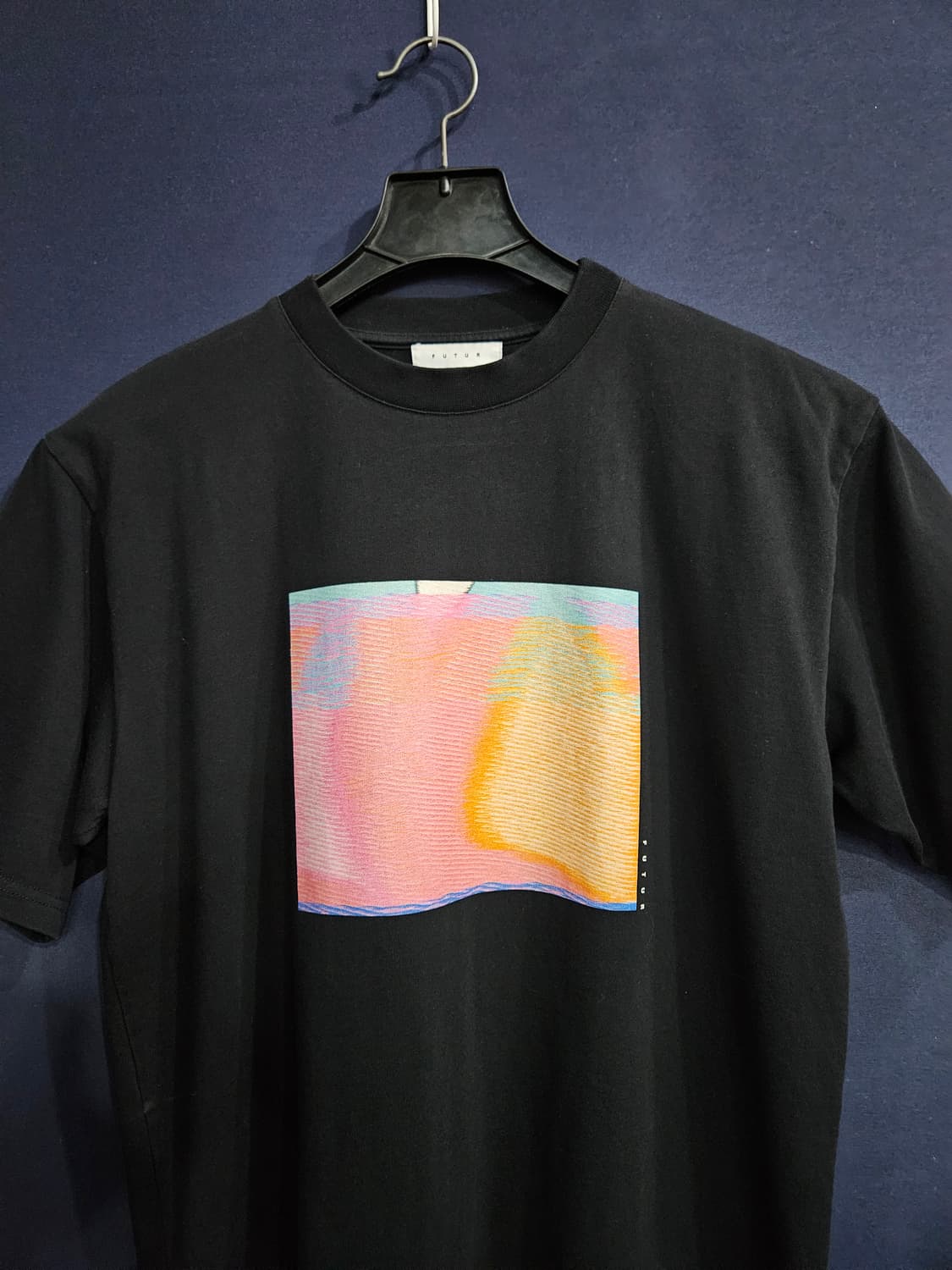 FUTUR 퓨쳐 프린팅 블랙 남성 세미오버핏 95 반팔티 상품이미지6