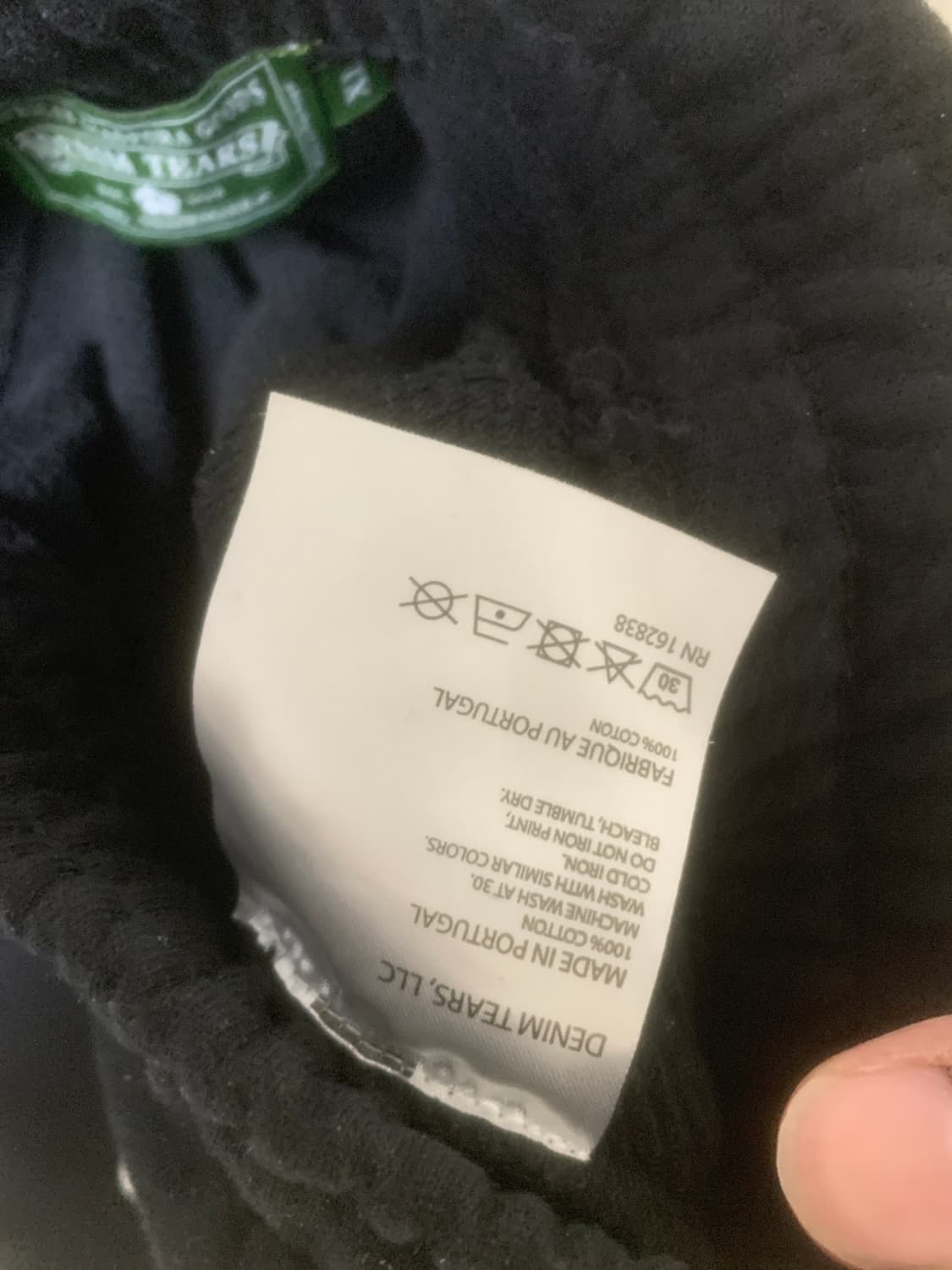 데님티어스 쇼츠 XL 블랙 바지 상품이미지3