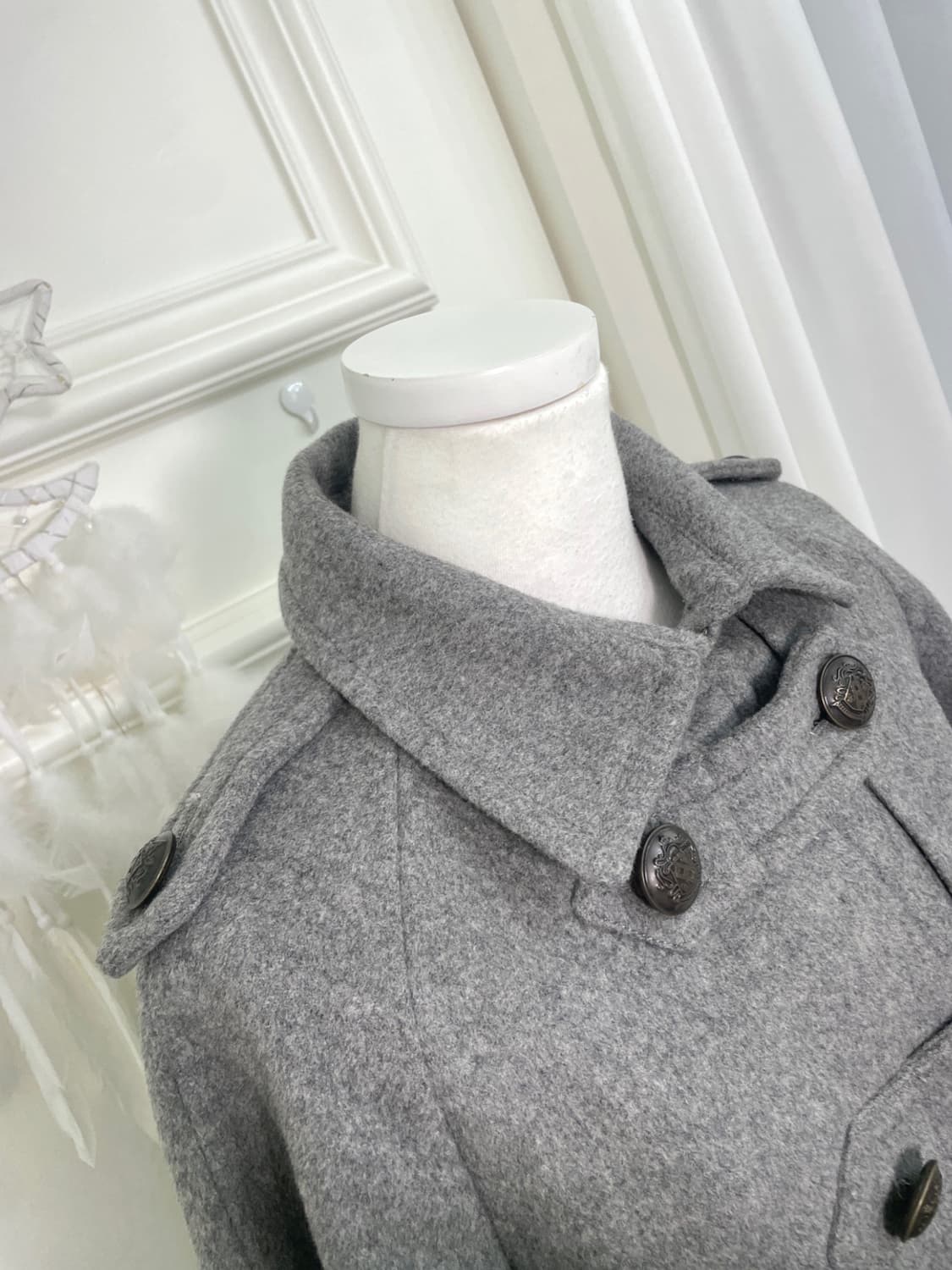 ROYAL PARTY gray button point pocket fla 상품이미지6