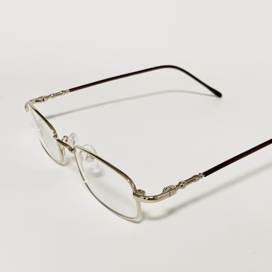992 데드스탁 빈티지 안경테 슬림 풀메탈 골드 직사각형 남녀공용 픽키 상품이미지6