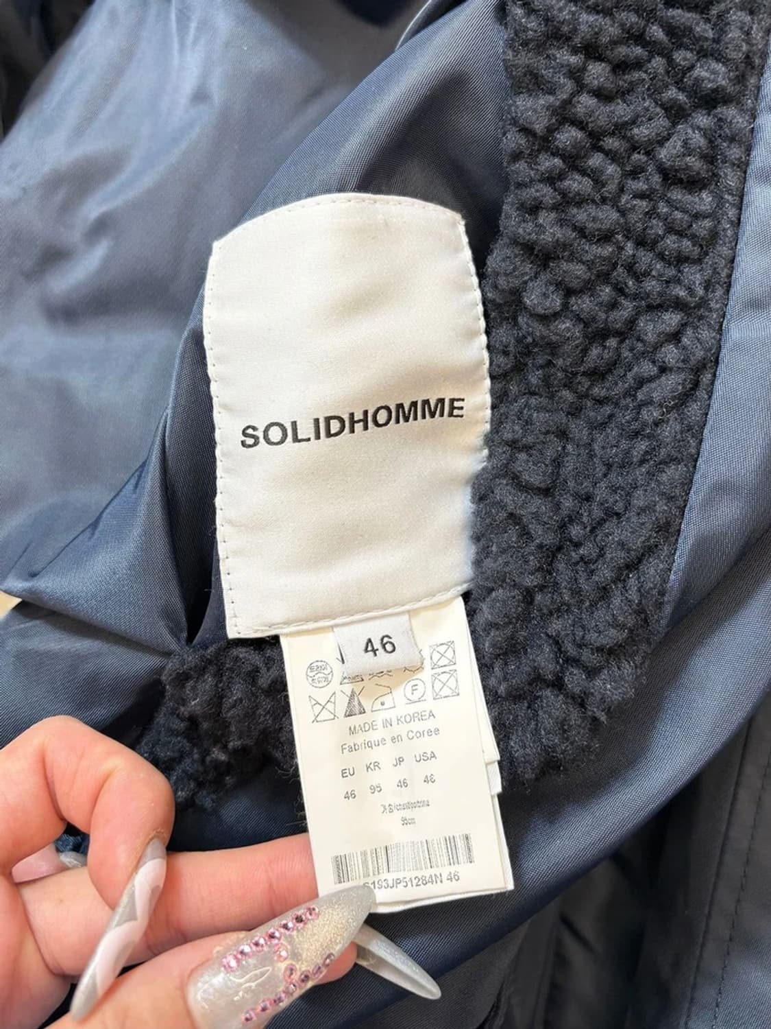 솔리드옴므 19FW 리버시블 부클 무스탕 점퍼 PN6079    상품이미지9