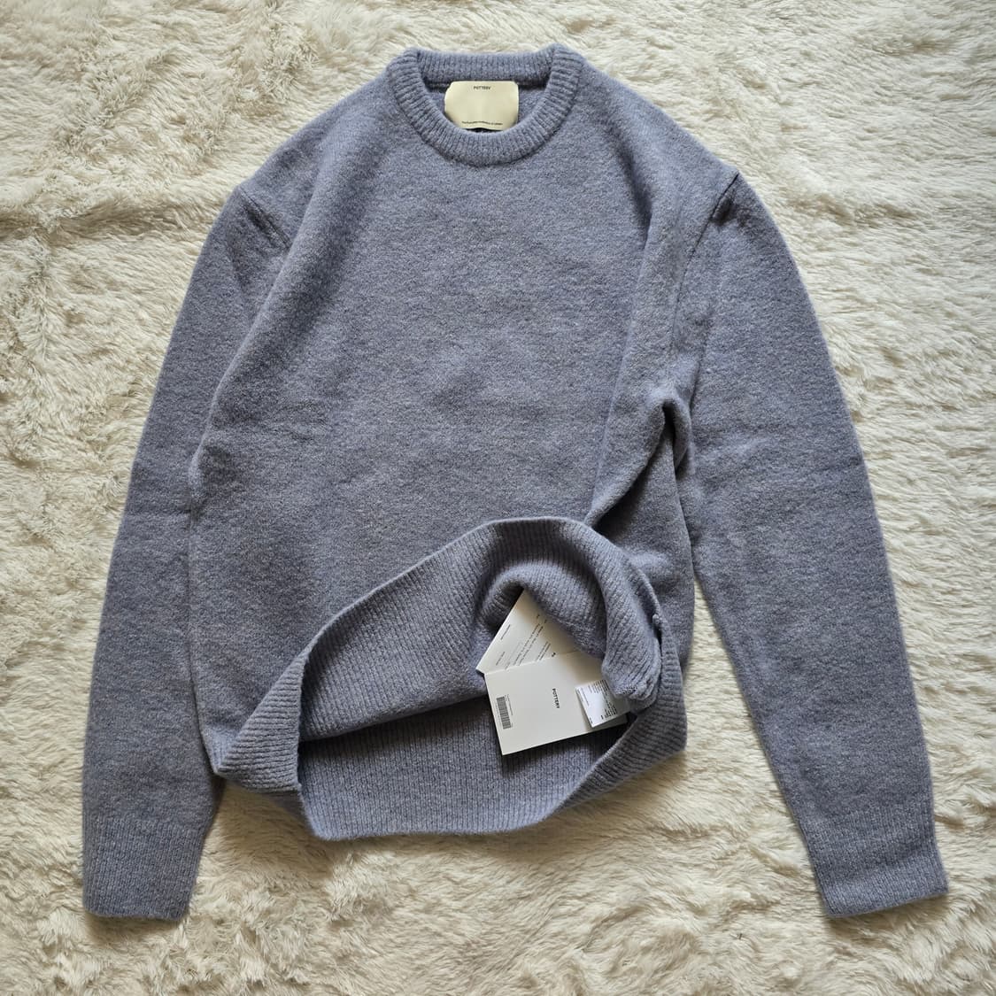 포터리 컴포트 크루넥니트 아이스그레이 새제품 1사이즈  상품이미지2