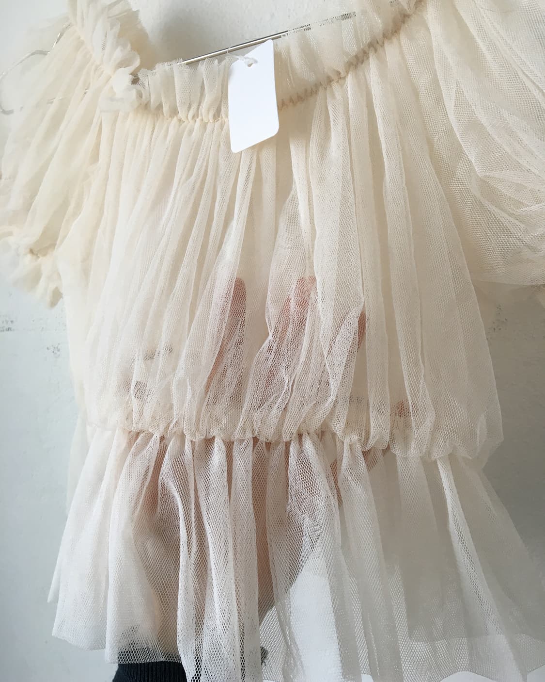 Shirring mesh blouse 상품이미지3