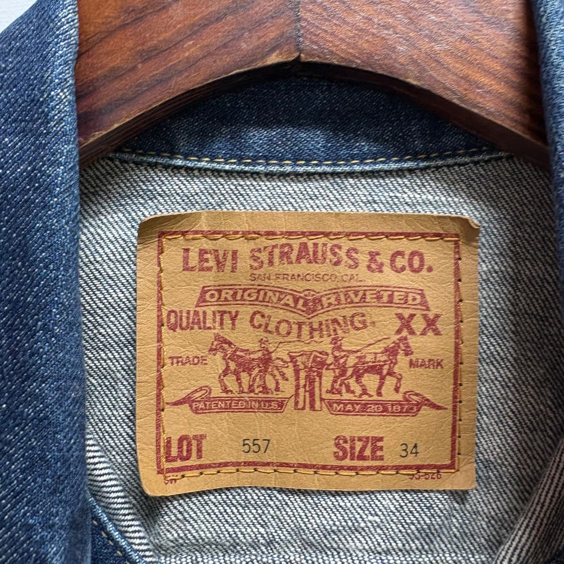 90's LEVIS JAPAN Big E 3rd 데님 트러커 자켓 상품이미지3