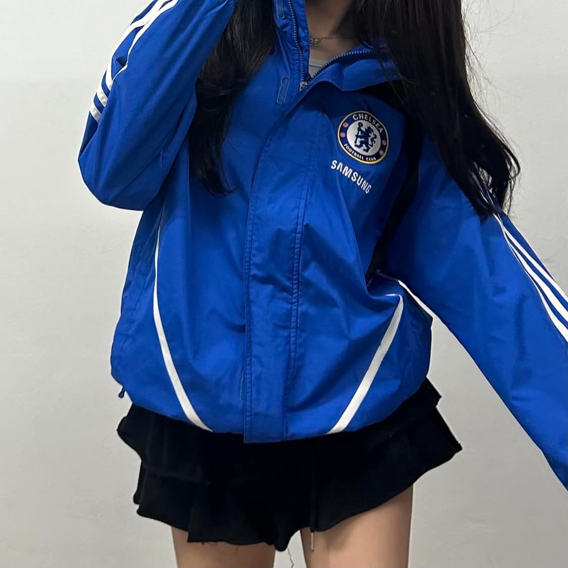 아디다스 첼시 올드유니폼 윈드브레이커 자켓 후드집업 희귀져지(95) 상품이미지1