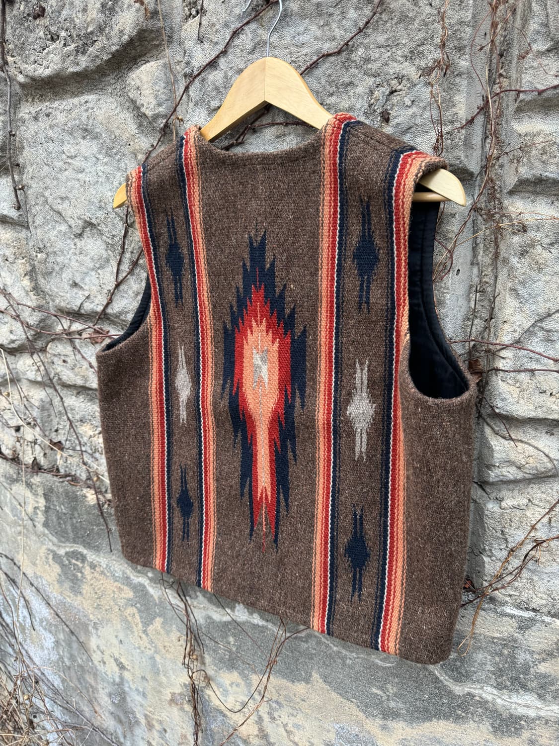 센티넬라 나바호 문양 아트피스 오르테가 치마요 핸드 베스트 조끼 상품이미지5