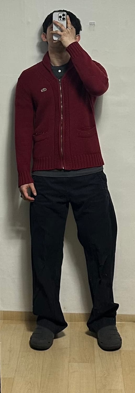 라코스테 숄카라 울 집업 상품이미지5