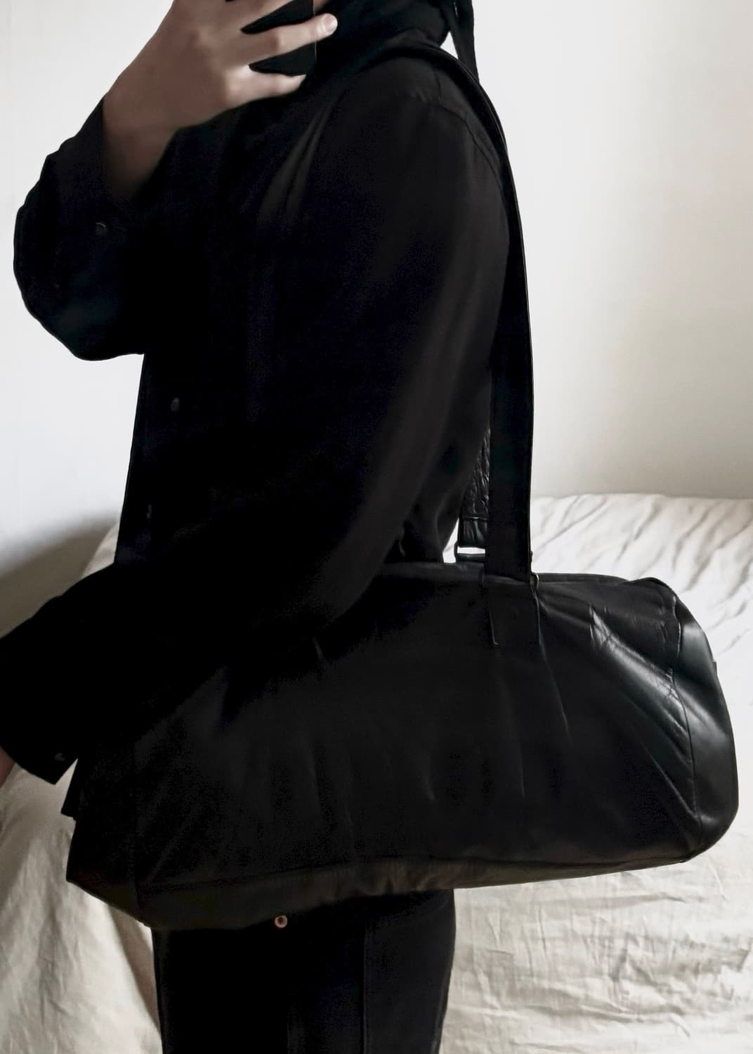 요지야마모토 레더 더플백 상품이미지6