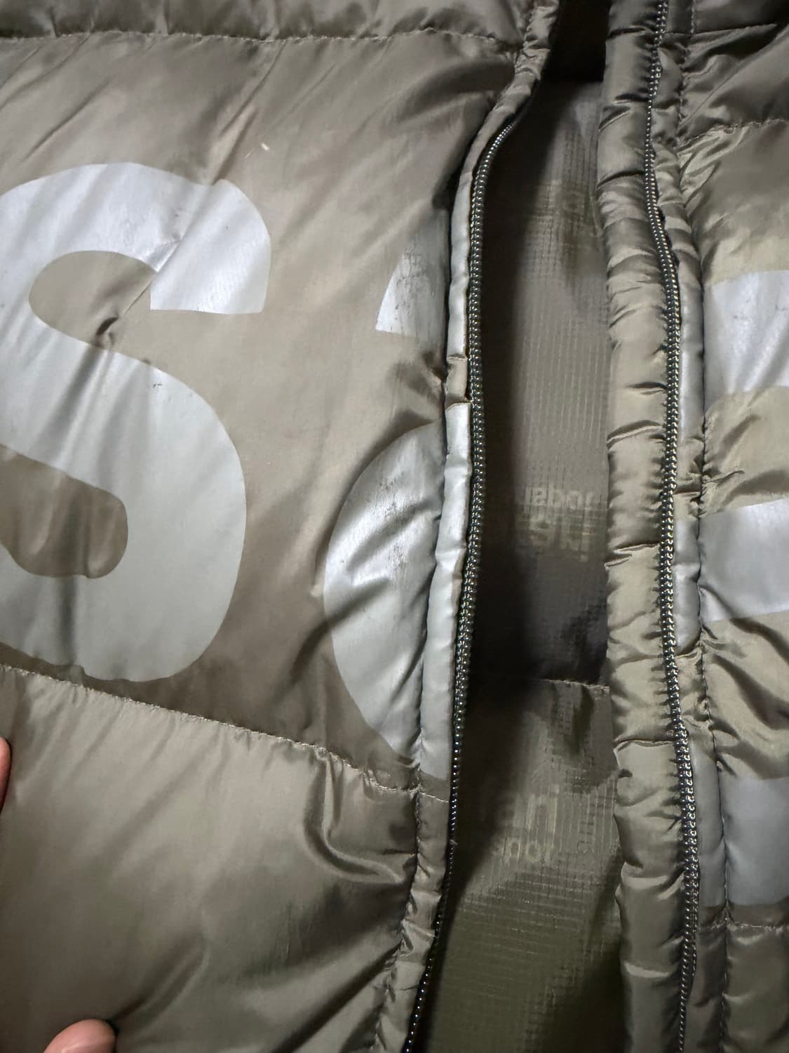사파리스팟 베이직 사파리 카키 다운 자켓 패딩 1사이즈 상품이미지4
