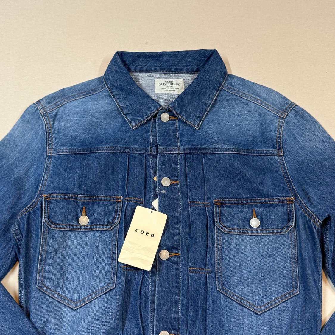 M) 코엔(COEN) USA 코튼 2nd 타입 데님 자켓 상품이미지3