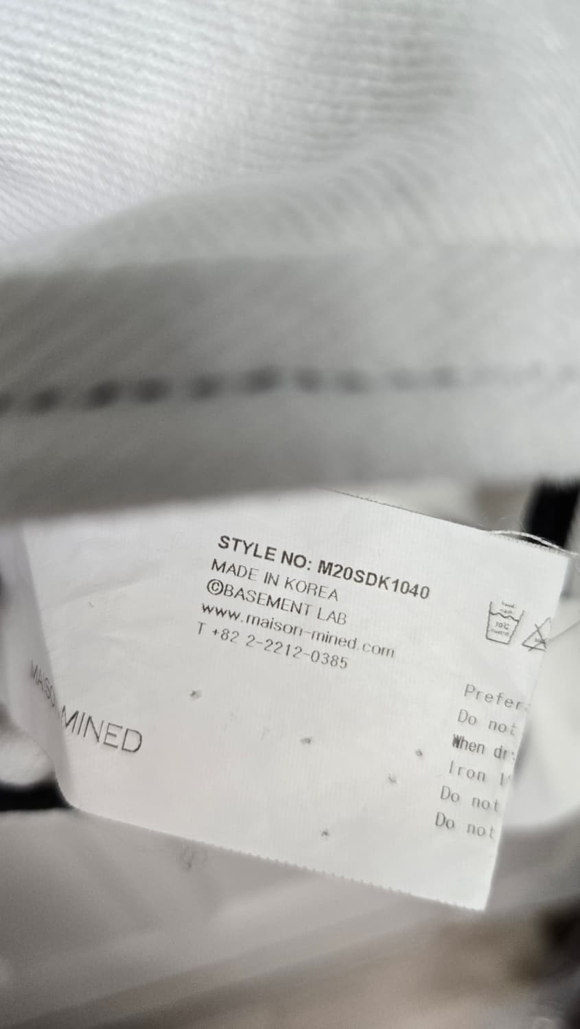 메종미네드 화이트데님자켓 상품이미지7