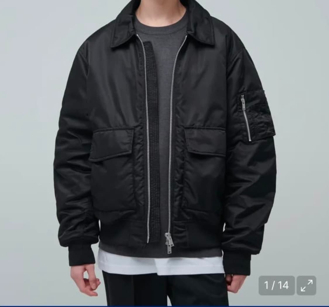 무신사 스탠다드 칼라드 봄버 자켓 XL A-2스타일 상품이미지1