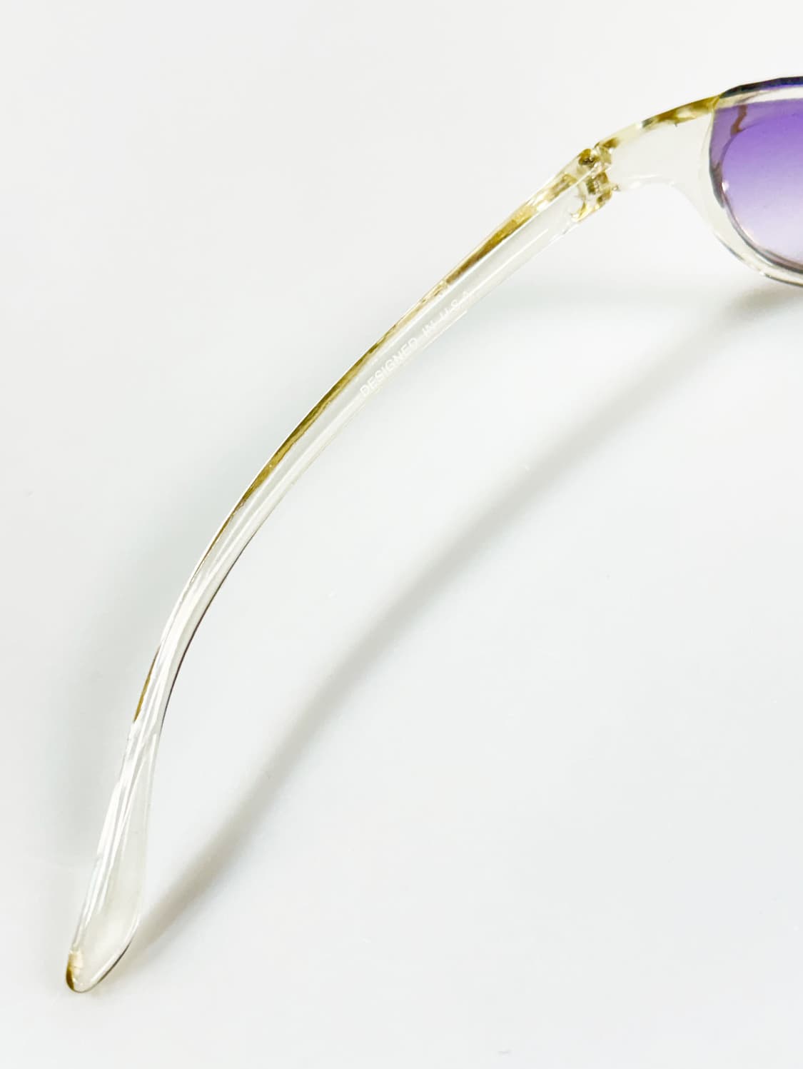 90s OXYGEN 투명 볼드 스퀘어 프레임 틴트 빈티지 선글라스 상품이미지7