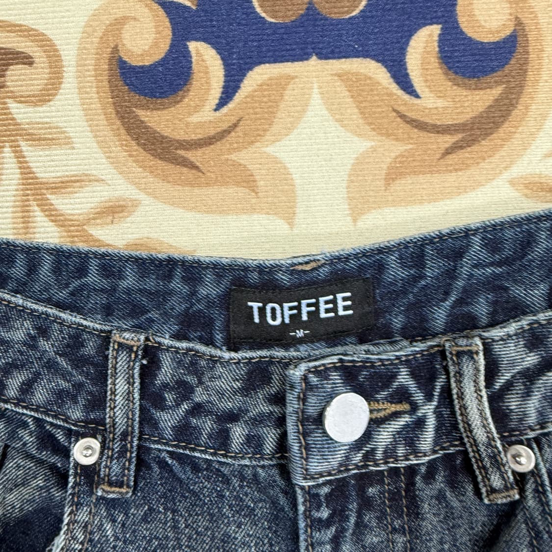 (M)토피 TOFFEE 와이드 데님팬츠 상품이미지2
