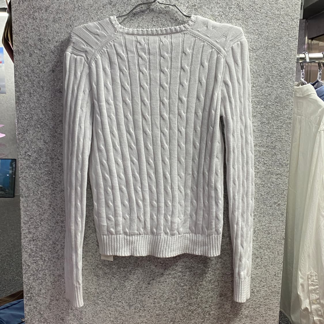 폴로 랄프로렌 화이트 꽈배기 니트 B4578 상품이미지3