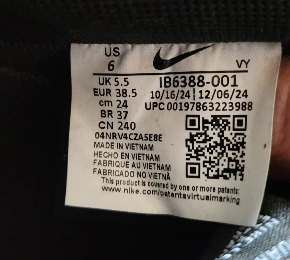 (240) 나이키 에어포스1 블랙  LV8 SK8  IB6388 상품이미지3