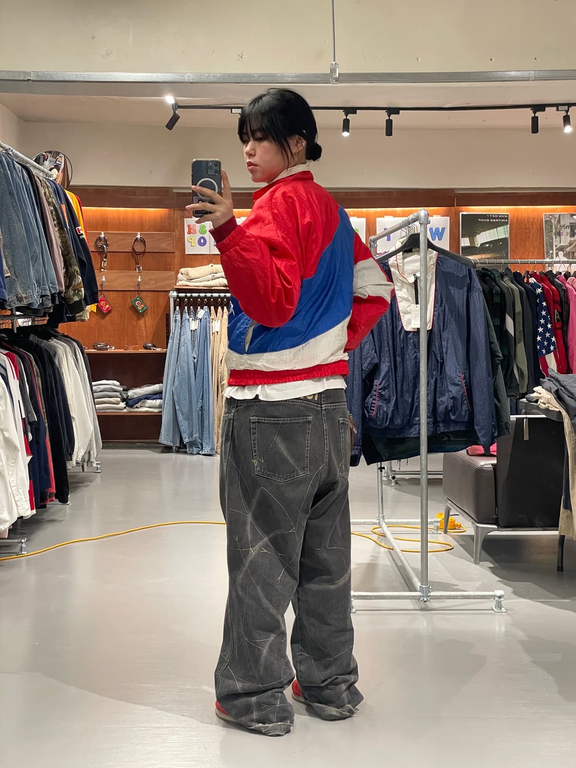 90's 올드스쿨 바람막이   상품이미지5