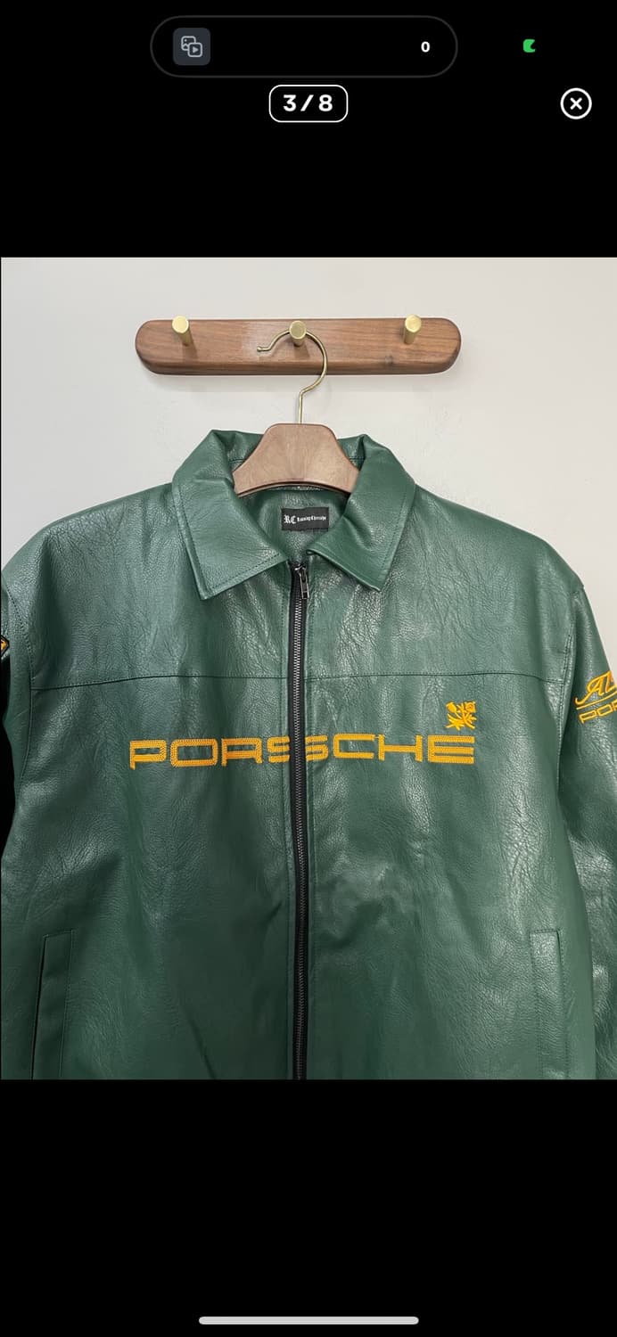 포르쉐 빅패치로고 레더자켓 A3349 상품이미지3