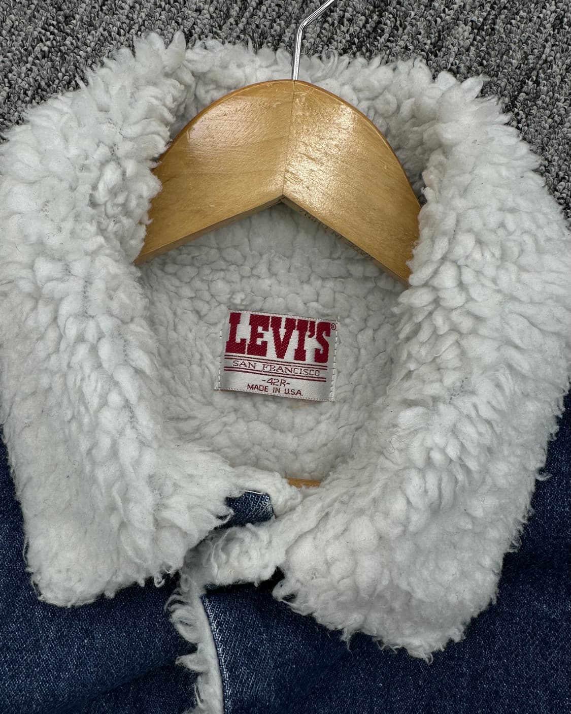 (42)80'S 리바이스 쉐르파 진청-M1325 상품이미지3