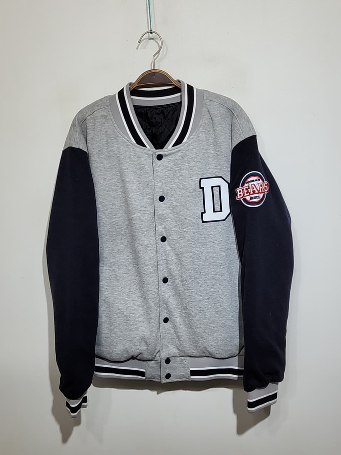 (105) 두산베어스 야구점퍼 배색 스타디움 자켓 캐주얼  상품이미지1