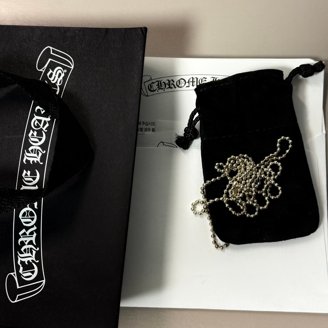 크롬하츠 볼체인 새상품 판매합니다 상품이미지1